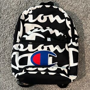 Champion Bold Black and White Backpack